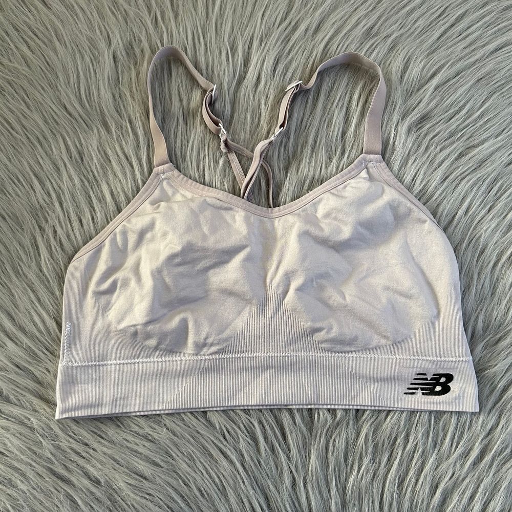 New Balance Wireless Sports Bra‎ Womens Size Large Wirefree Strappy Back